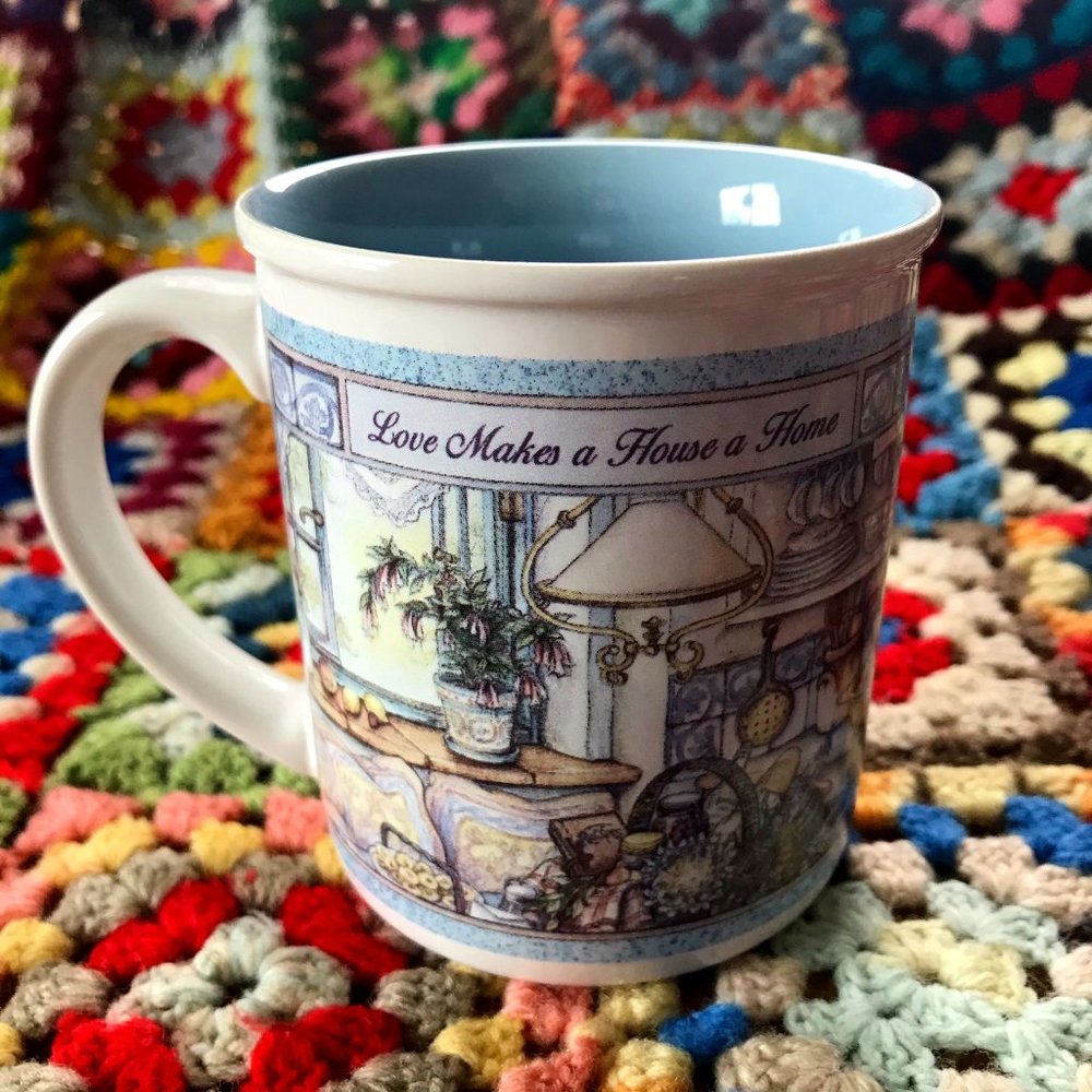 "Love Makes a House a Home" Vintage Coffee Mug